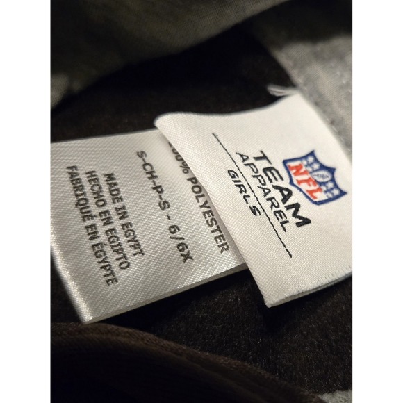 Cleveland Browns NFL Brown Child's Girls Hoodie‎ Size Small (6/6X) NEW - Picture 4 of 7